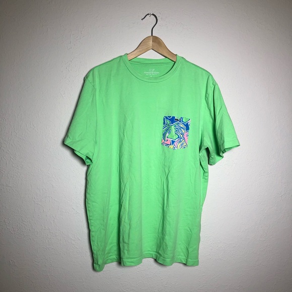 Vineyard Vines Other - Vineyard Vines Green Floral Cotton Tee Shirt